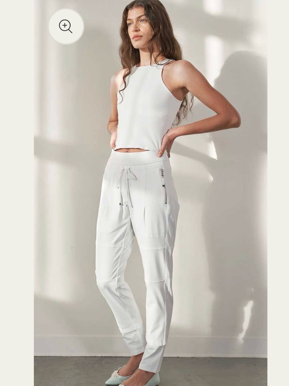 RAFFAELLO ROSSI Grey Drawstring Track Joggers